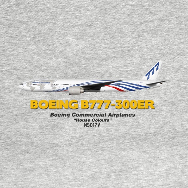 Boeing B777-300ER - Boeing "House Colours" by TheArtofFlying